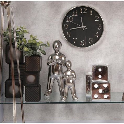 Figura Decorativa Humano Silver Grande-2