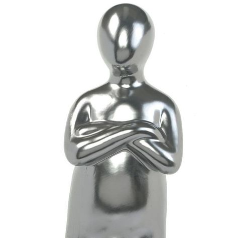 Figura Decorativa Humano Silver Grande-1