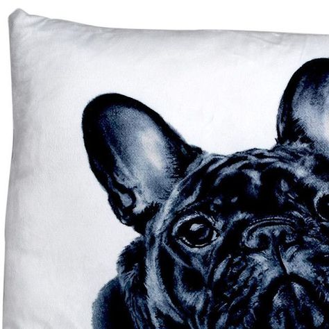 Funda Decorativa Para Cojín Bulldog Francés-1