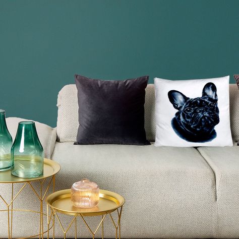 Funda Decorativa Para Cojín Bulldog Francés-3