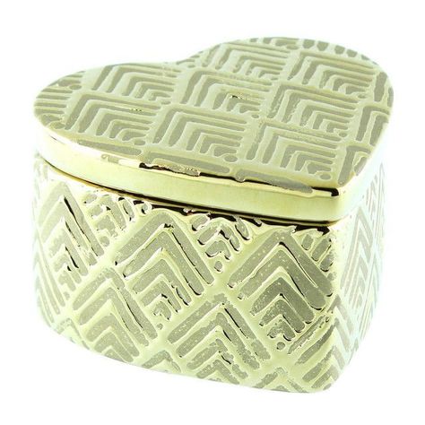 Joyero Decorativo Corazón Gold-0
