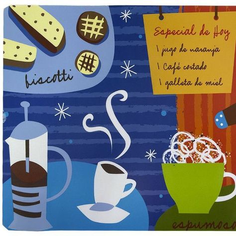 Set de Individuales Decorativo Breakfast 6 Piezas-2