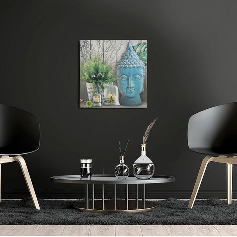 Cuadro Decorativo Buda Celeste 40 x 40-3