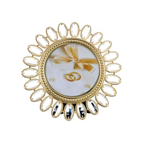 Porta Retrato Decorativo Verdún Gold Circular-0