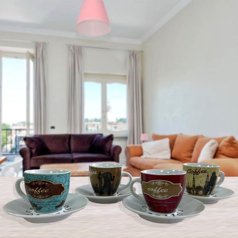 Juego de Tazas Para Café Espresso 8 Piezas-4