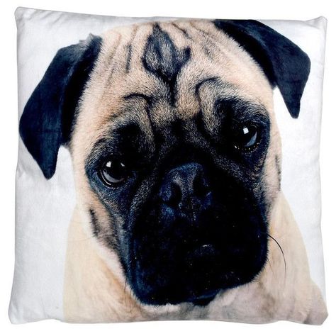Funda Decorativa Para Cojín Pug-0