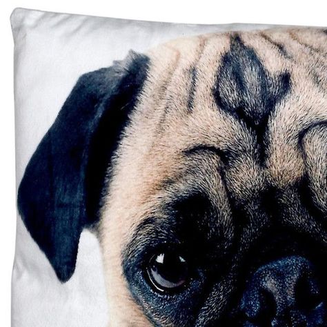 Funda Decorativa Para Cojín Pug-1
