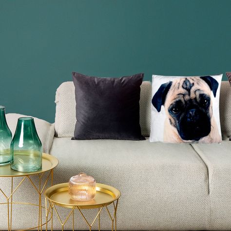 Funda Decorativa Para Cojín Pug-3