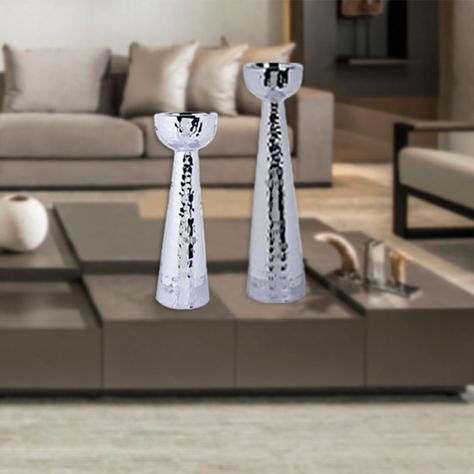 Portavela Decorativo Sicilia Plus Silver-4