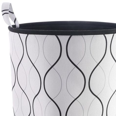 Cesta Decorativa Para Ropa Ondas Black-2
