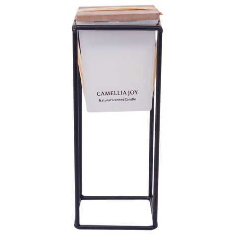 Vela Decorativa Con Aroma Base Square Mediana-0