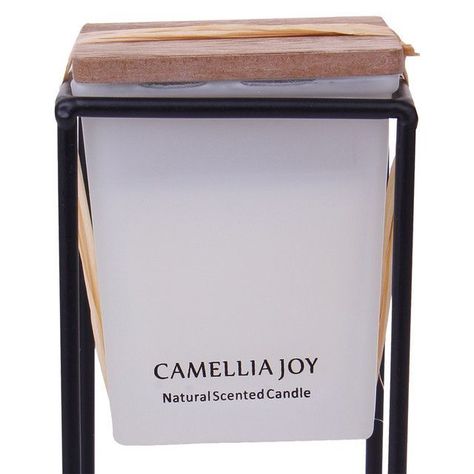 Vela Decorativa Con Aroma Base Square Mediana-1