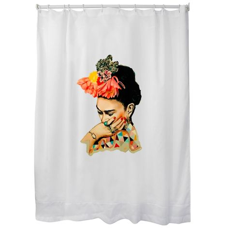 Cortina para Baño Estampada Frida Mallorca-0