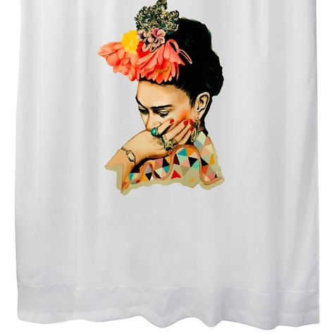 Cortina para Baño Estampada Frida Mallorca-1