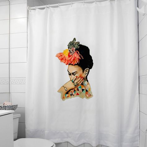 Cortina para Baño Estampada Frida Mallorca-3