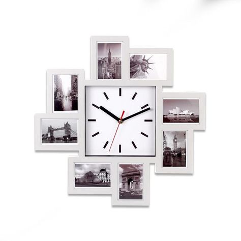 Reloj Mural Decorativo Retratos Blanco-0