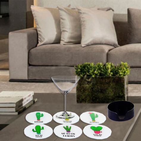 Set de Posavasos Cactus 7 Piezas-3