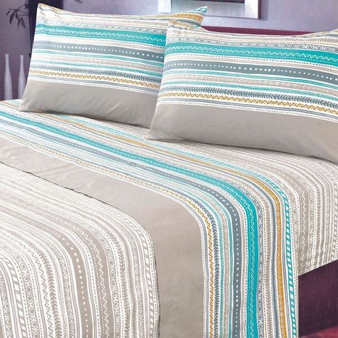 Juego de Sabanas T144 Superking Karachi Beige-3