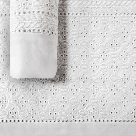 Juego de Sabanas T180 Broderie Blanco King-2