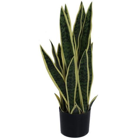 Planta Decorativa Artificial Snake Plant Gold-0
