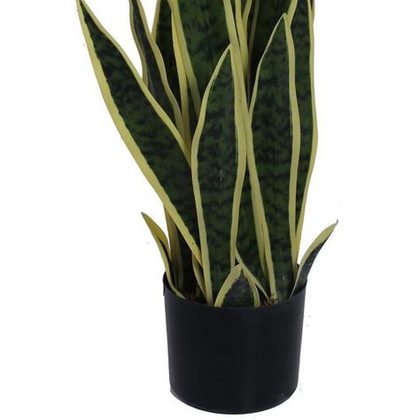 Planta Decorativa Artificial Snake Plant Gold-1