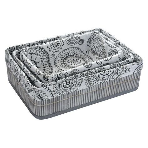 Set de Canastas Antonia Gris 3 Piezas-2