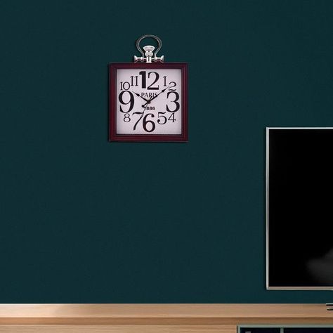 Reloj Mural Decorativo Basilea Caoba-3