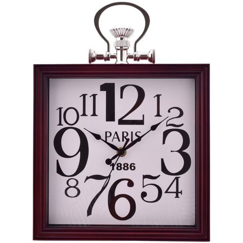 Reloj Mural Decorativo Basilea Caoba-0