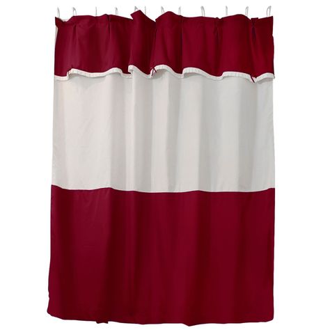 Juego de Cortina para Baño 6 Piezas Burdeo-0