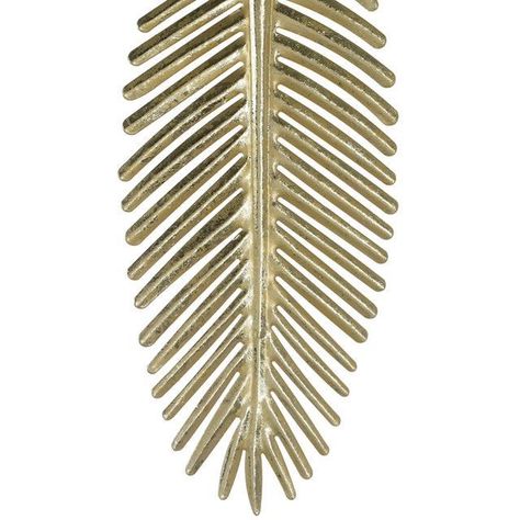 Placa Mural Decorativa Hoja Royal Gold Mediana-1