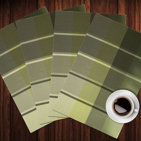 Set 4 Individuales Decorativo Merlin Verde-2