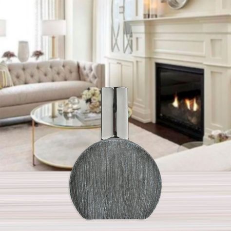 Jarrón Decorativo Alhambra Circular Silver-4