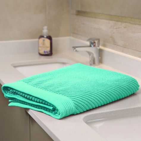 Toallón de Baño Jacquard Turquesa-2