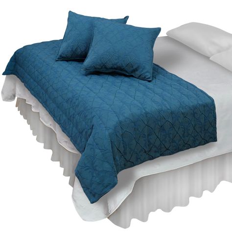 Piecera Con Fundas Sk Barroco Azul Reversible-0