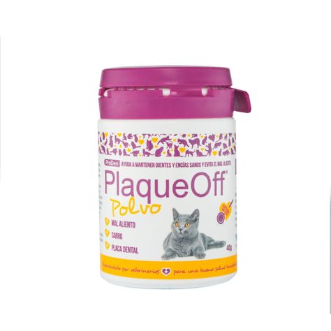 Polvo Cuidado Dental Gatos 40 Grs. - Plaque Off-0