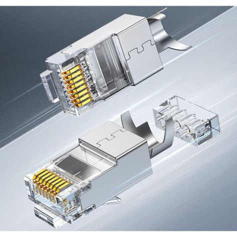 CONECTOR RJ-45 BLINDADO 10UN (BAG) CAT7 10GBPS UGREEN NW193-0