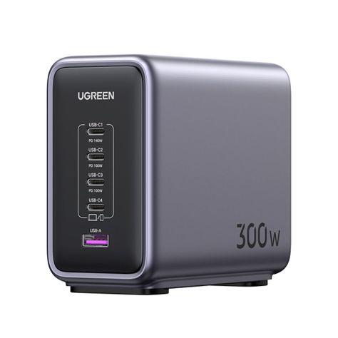 SUPER CARGADOR PARA ESCRITORIO 300W 1 USB-A + 4 USB-C UGREEN CD333-0