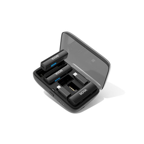 BOYALINK  SISTEMA DE MICROFONO INALAMBRICO DOBLE CON DISENO TODO-EN-UNO-2