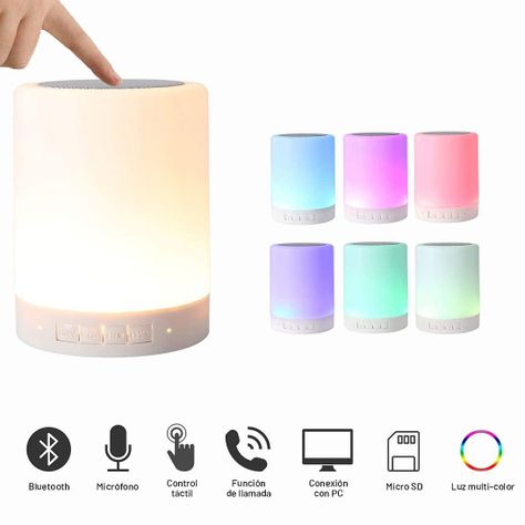 Parlante Touch Lamp Inalámbrico Portátil -1