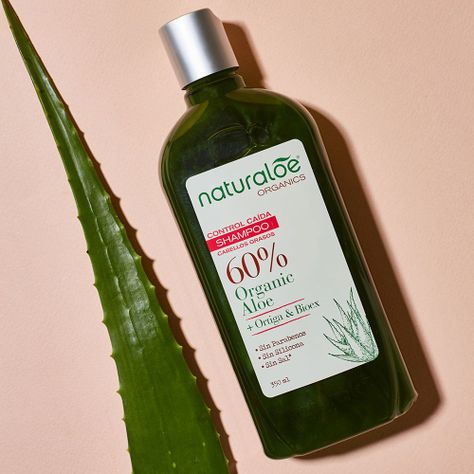 Pack 6 Shampoo Naturaloe Control Caída Graso 350ml-1