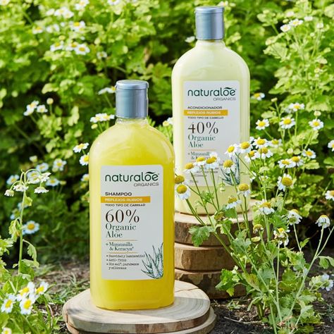 Set Naturaloe Shampoo + Acondicionador Reflejos Rubios 350ml-1