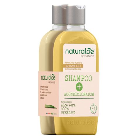 Set Naturaloe Shampoo + Acondicionador Reflejos Rubios 350ml-0