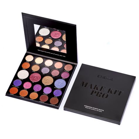 Paleta de Sombras Etienne Make Kit Pro 24 colores-0