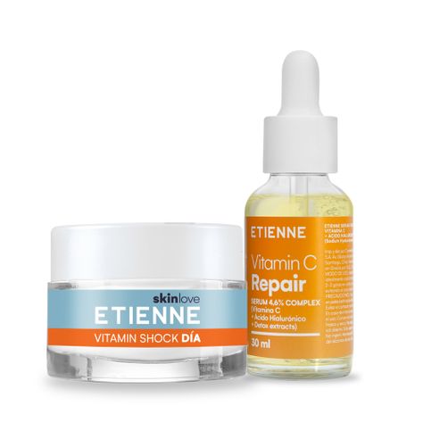 Etienne Vitamin Crema Shock Día 50g + Serum C Repair-1