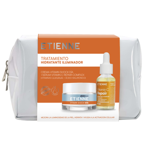 Etienne Vitamin Crema Shock Día 50g + Serum C Repair-2