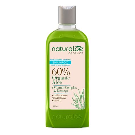 Pack 3 Shampoo Hidratación y brillo 350 ml Naturaloe-0