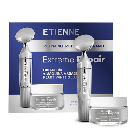 Etienne Set Extreme Repair Día 50g + Masajeador Facial-0
