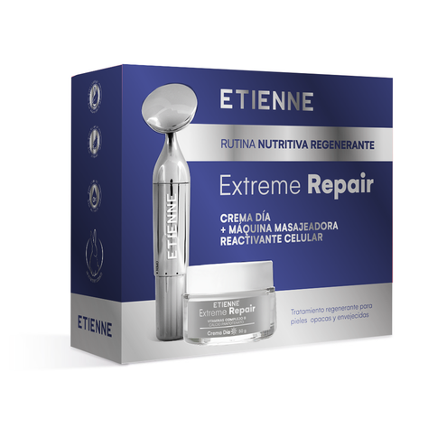 Etienne Set Extreme Repair Día 50g + Masajeador Facial-1