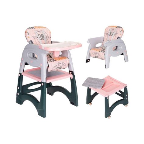 Silla de Comer Para Bebé Todo en 1 Azul Babymine-1