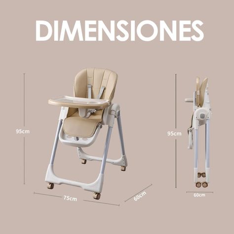 Silla de Comer Plegable Evolution Motivo Naranja-7